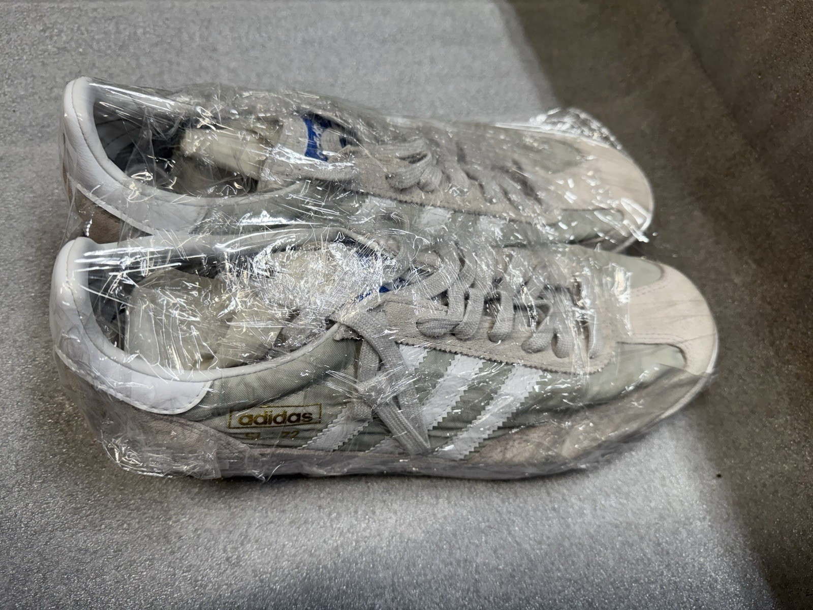 Adidas SL 72 RS sneakers in the “Grey One, Cloud White, Crystal White, US 12