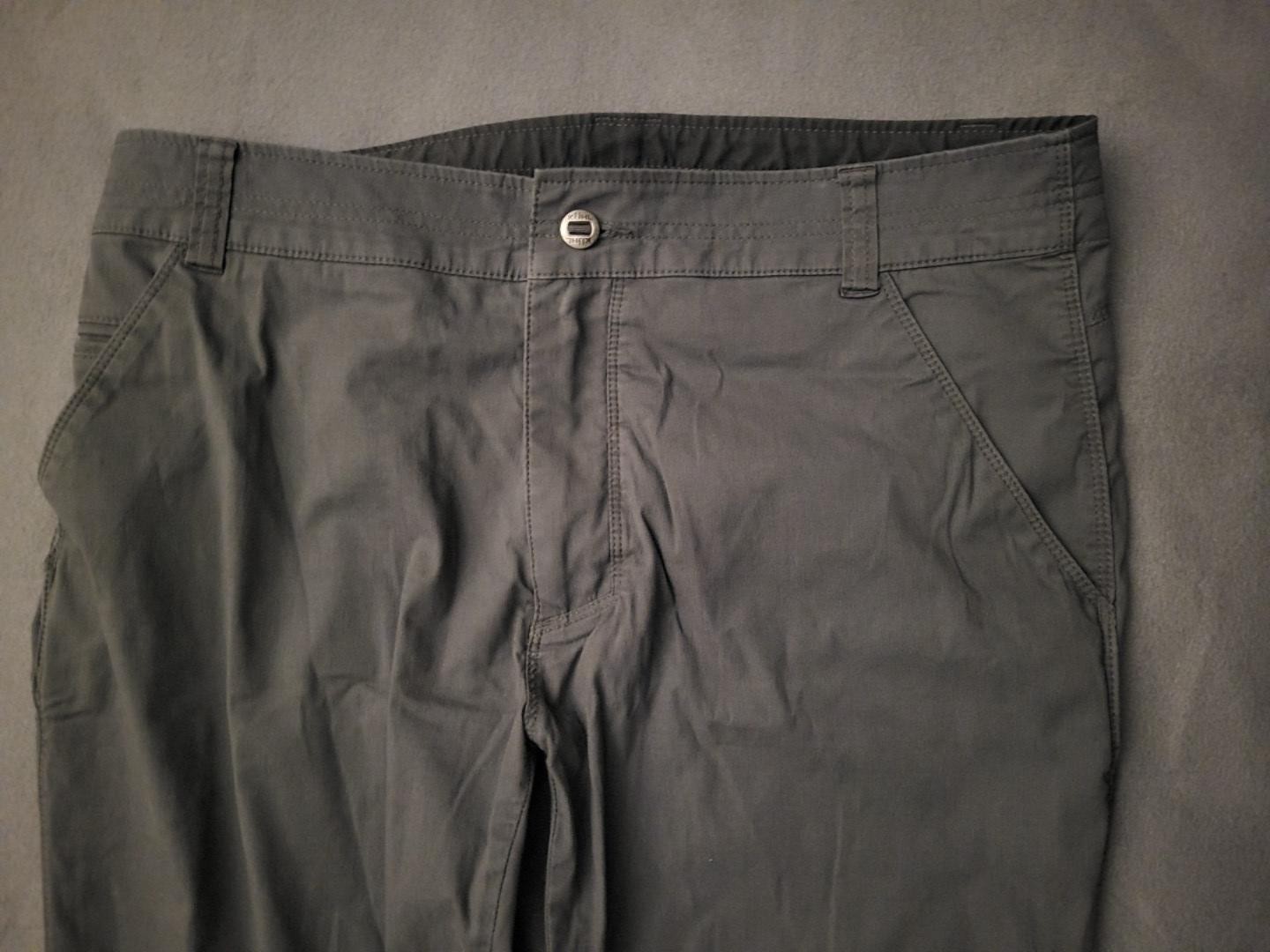 Kuhl Pants Mens 34×34 Gray Resistor Lite Chino Stretch Travel Outdoor Casual