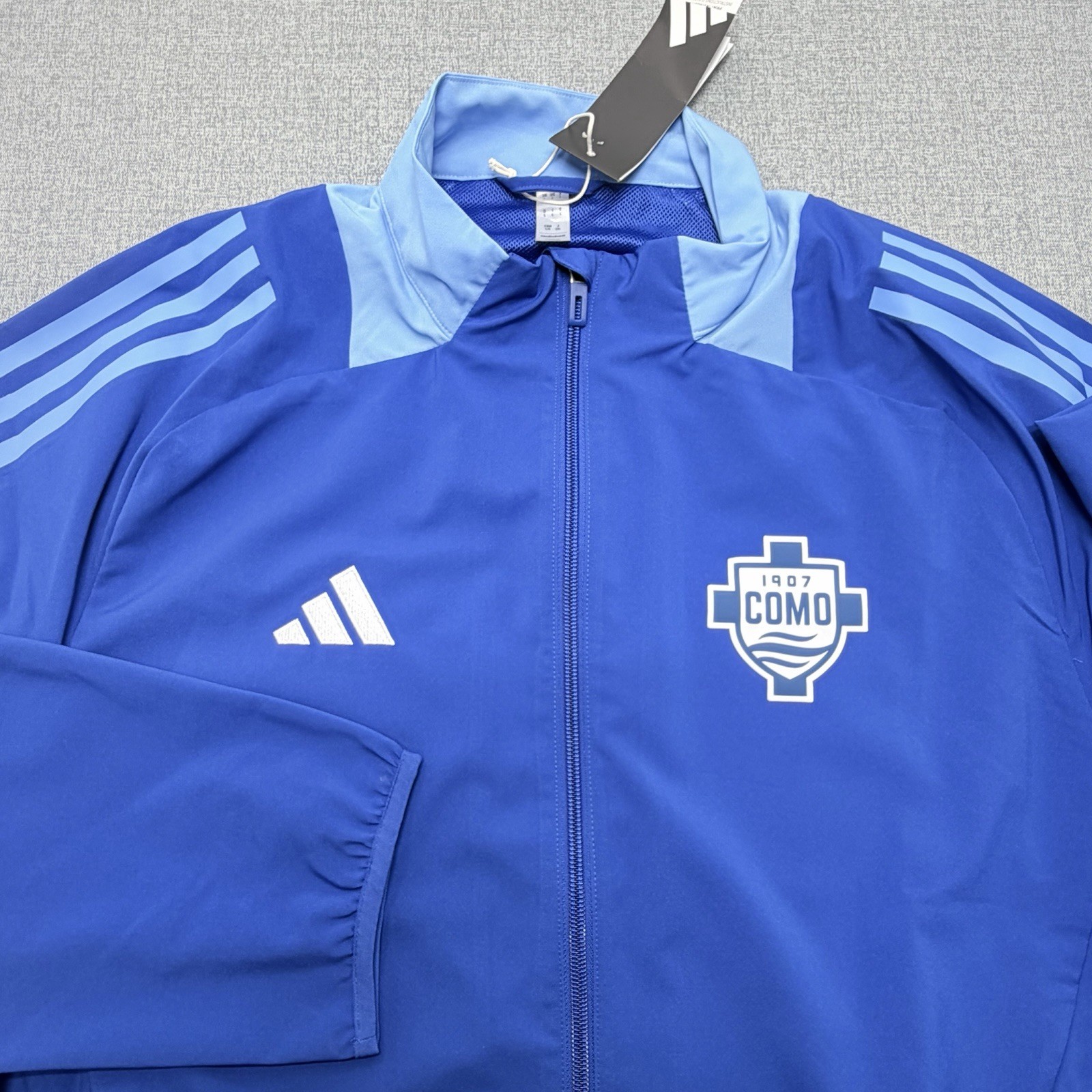 Adidas Como 1907 Tiro 24 Competition Soccer Track Jacket Mens L NWT Blue Serie A