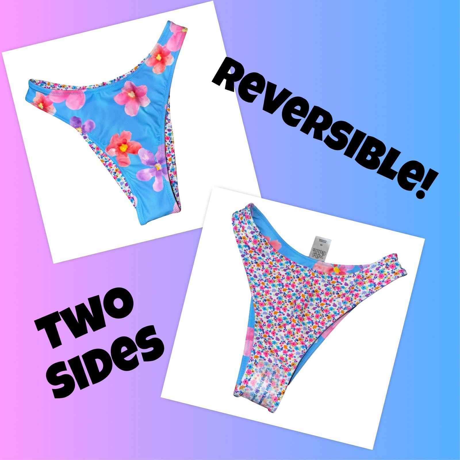 Bikini Bottom Bundle of 4 (two are reversible) – Size XS Brand New