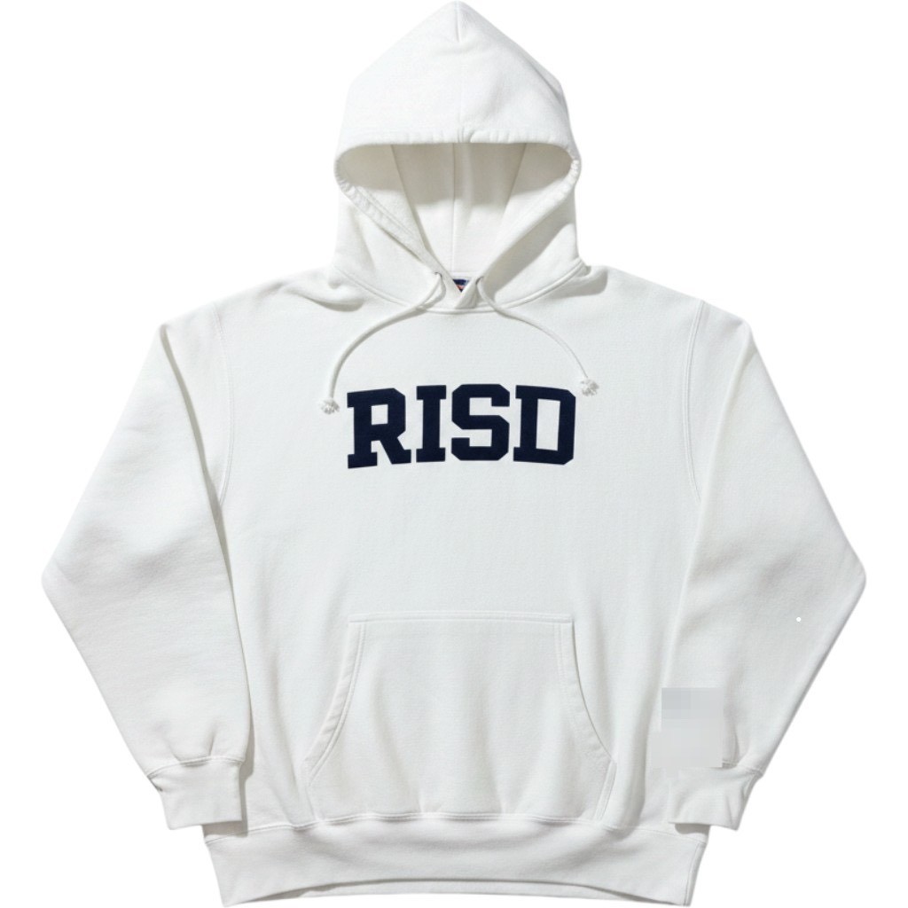 MV Sport Pro-Weave RISD Hoodie White Rhode Island School of Design Mens 2XL 488
