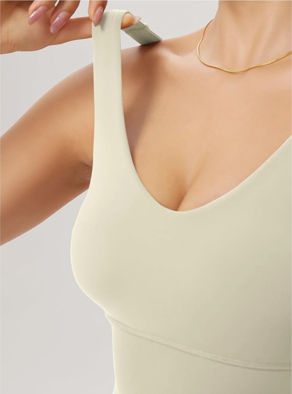 X-large Women’s Longline U-Back Sports Bra V-Neck Padded Yoga Workout Wirefree