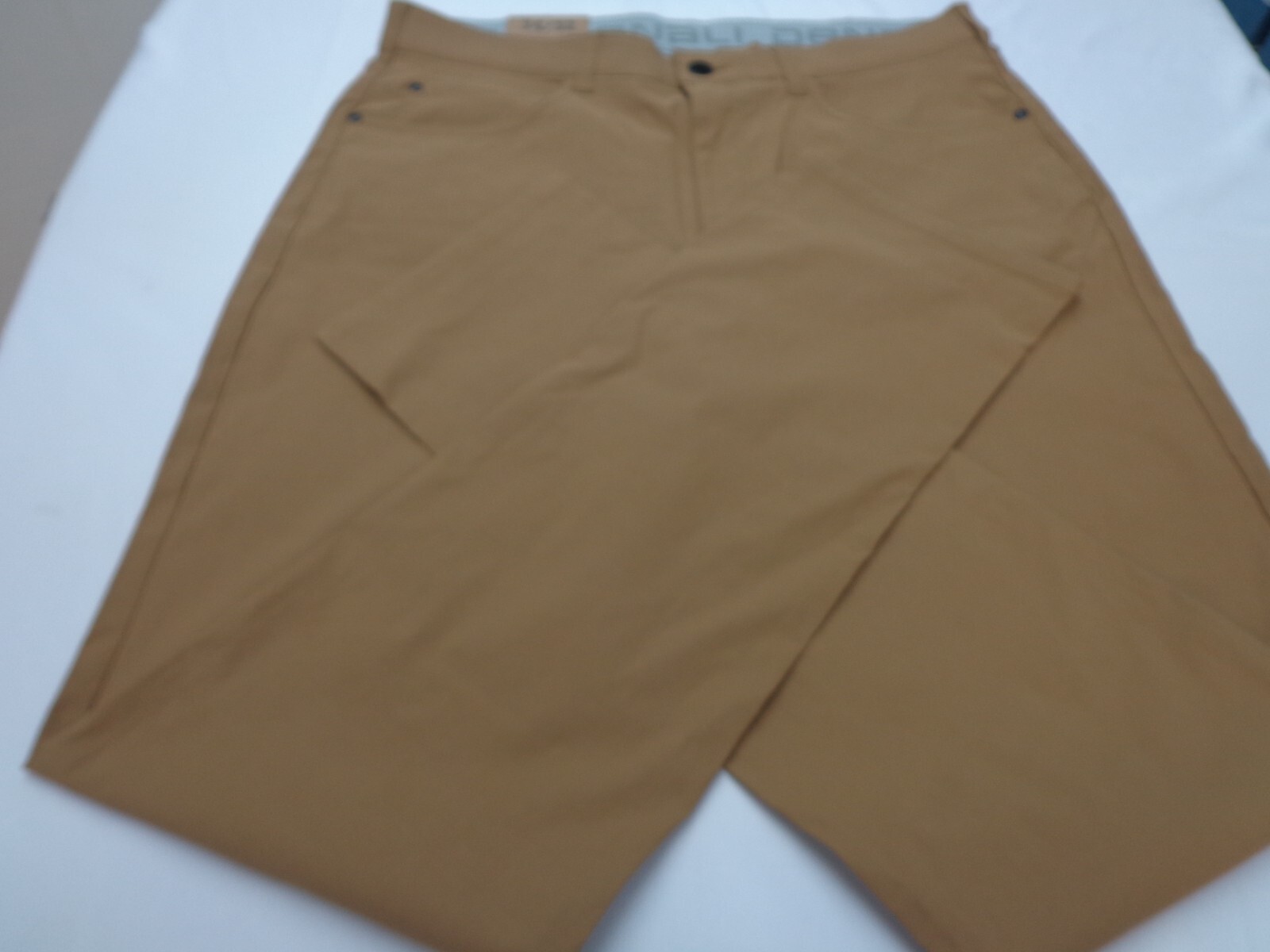 DENALI Moccasin Brown Tech Fabric Stretch Pants NWT 34/32 MSRP $54