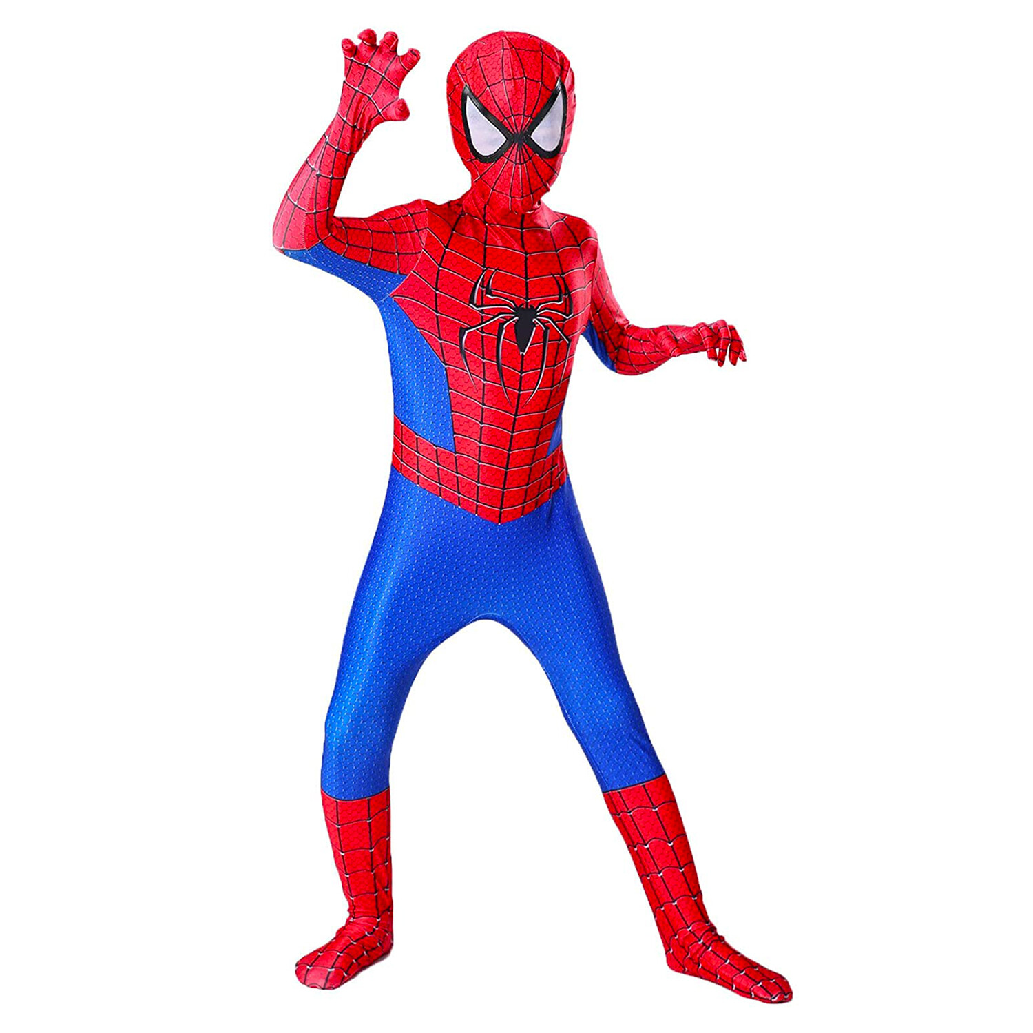 Kids SpiderMan Cosplay Costume Boys Tobey Maguire Outfit Jumpsuit Fancy Dress