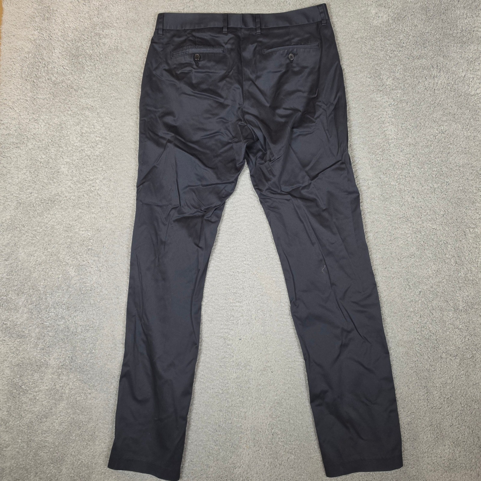 Bonobos Chino Pants Mens 33×32 Black Excellent Slim Fit Tuesday Stretch Trousers