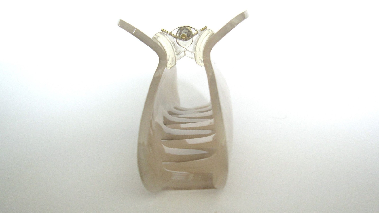 One random marbled beige white black gray acrylic hair claw clip