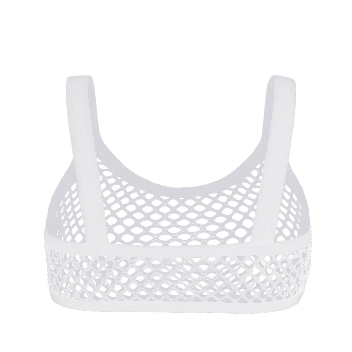 Women’s Mesh See Through Bra Tops Camisole Sheer Fishnet Bralette Lingerie Tank