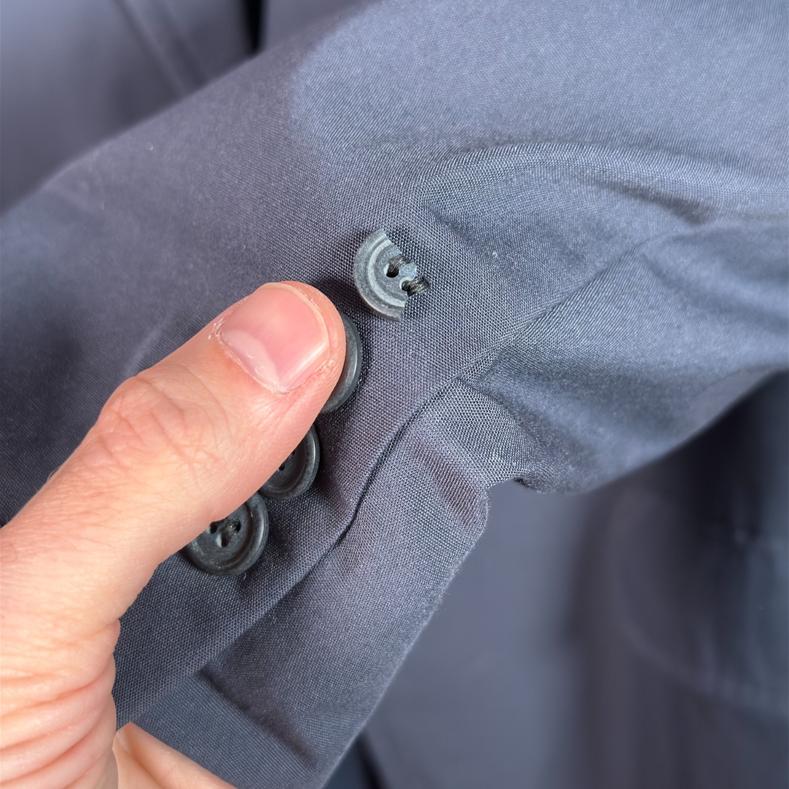 VTG Haspel Blazer Mens 40R Blue 2 Button Sport Coat USA MADE Canvas Half Lined
