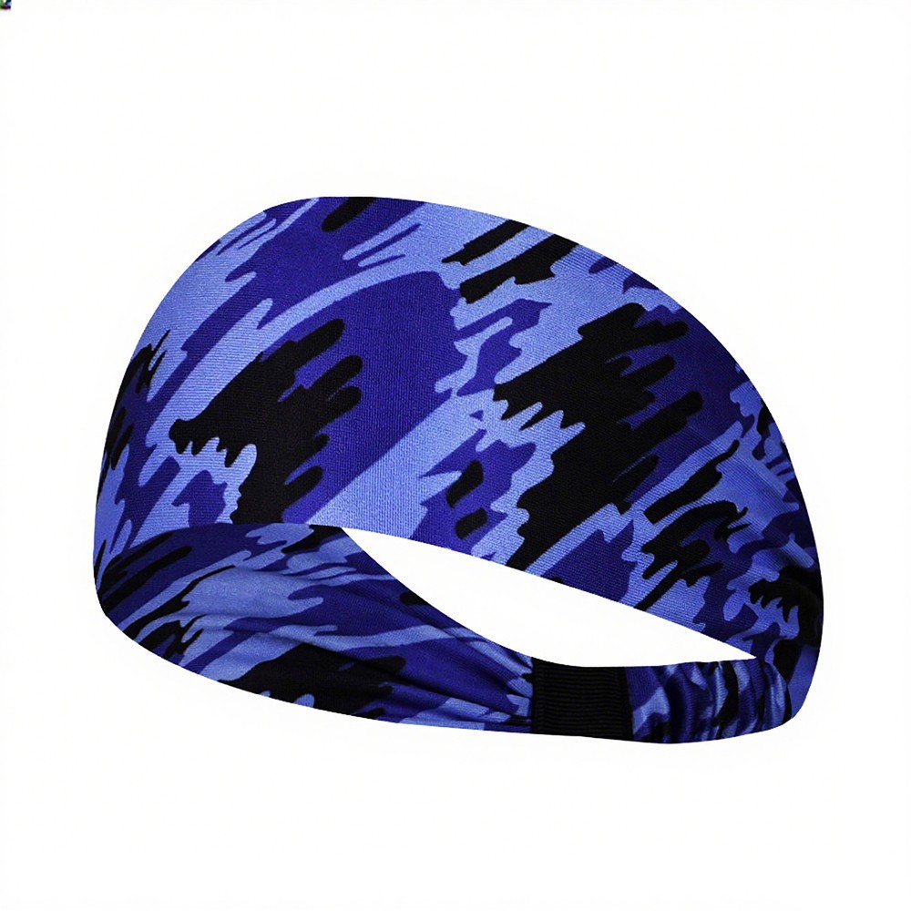 Sports Headband Moisture Wicking Sweat Band Elastic Wide Hair Band for Men Women