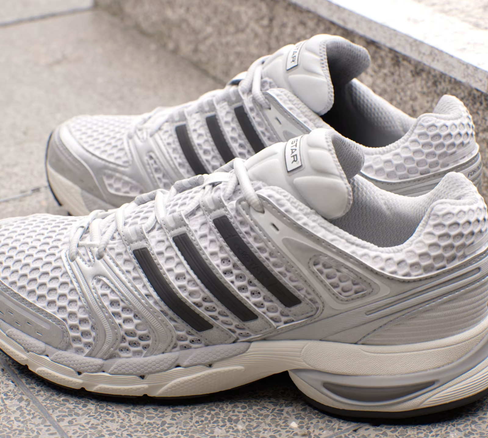 Adidas Originals Adistar Control 5 Silver Metallic Grey Running Men Shoes KI6121