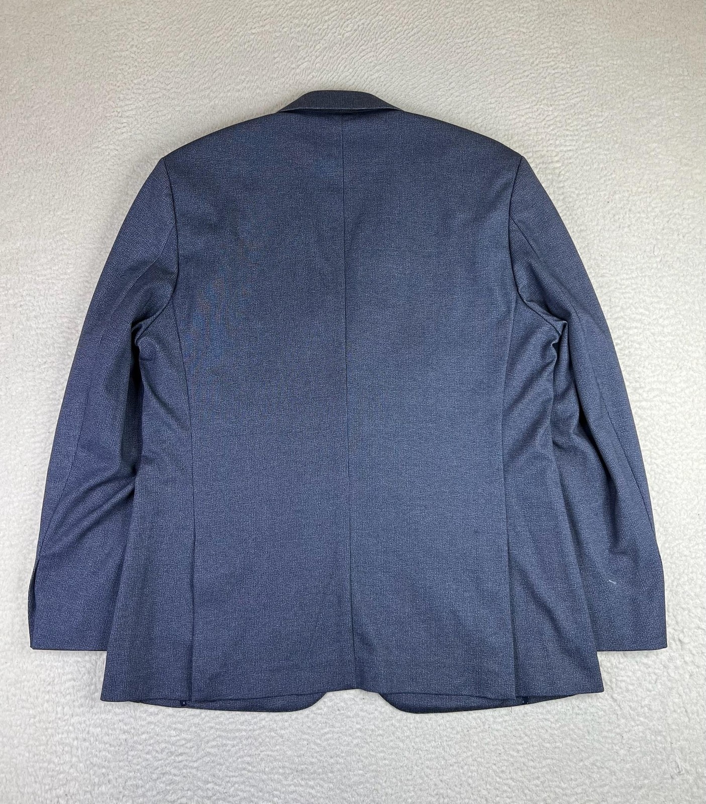 7 Diamonds Blazer Mens XL Blue Jersey Knit Stretch Sport Coat 2 Button Glenn