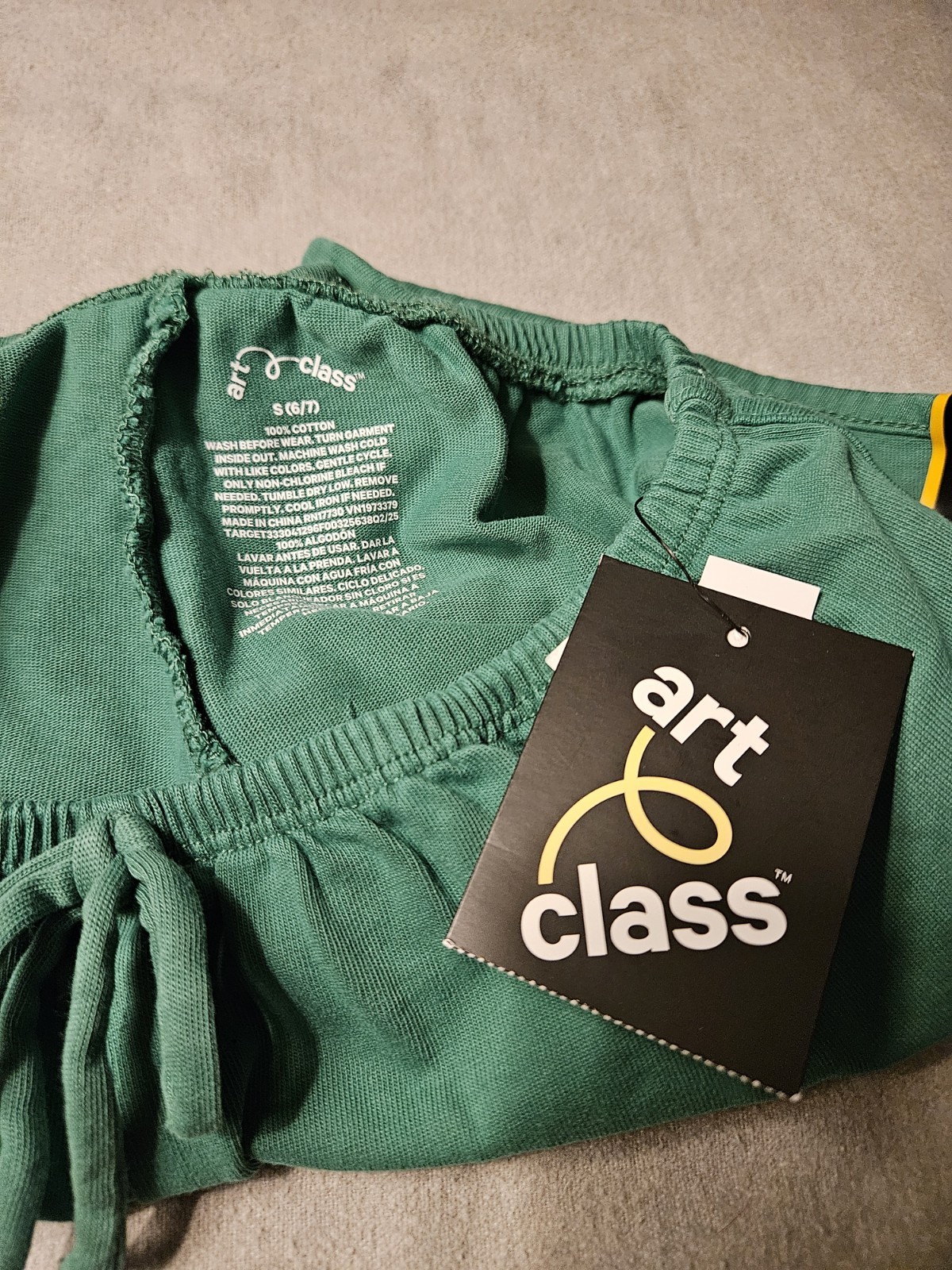 Girls’ Knit Pull-On Shorts 100% Cotton- art class™ Green Size S (6/7) NWT