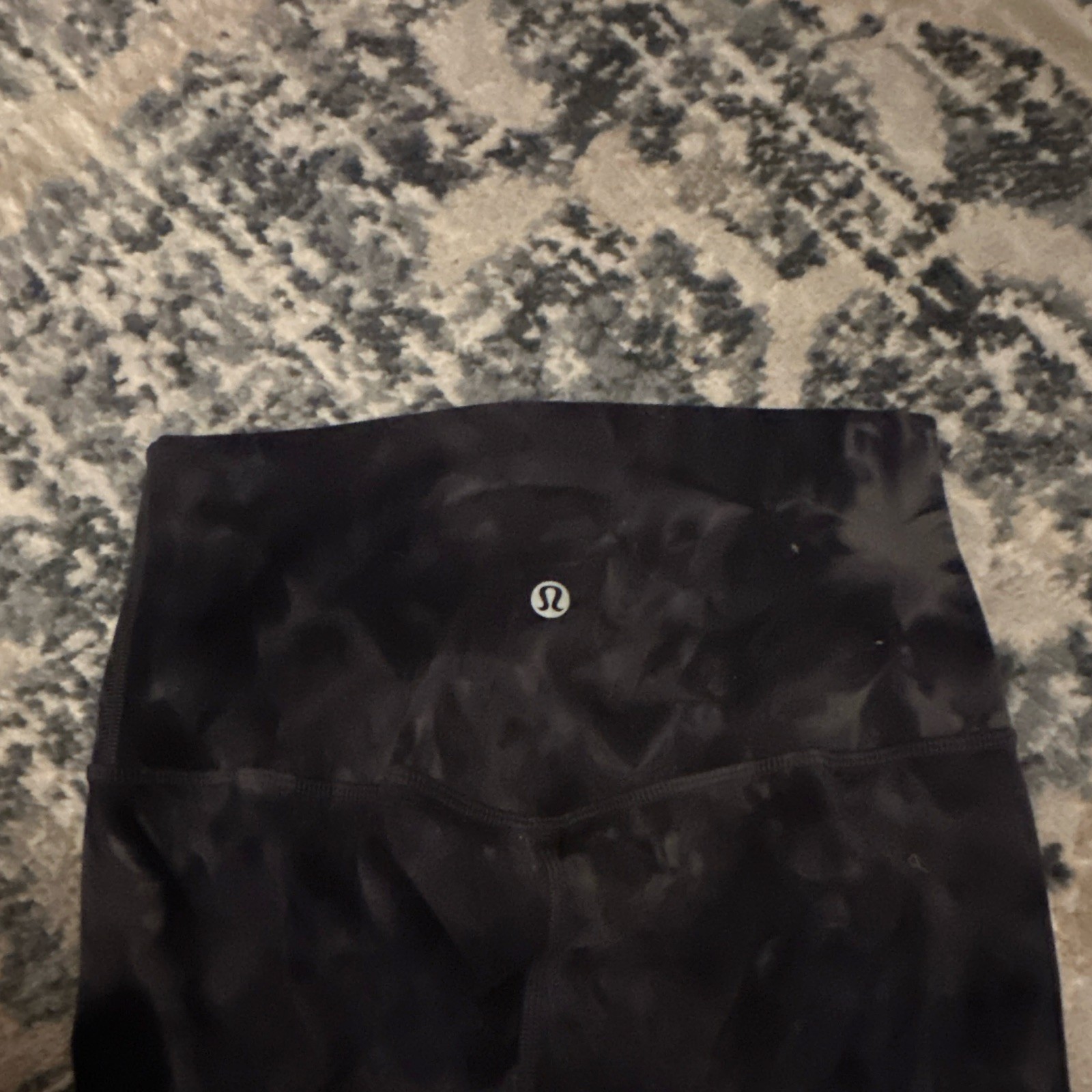 lululemon Women’s align Leggings Size 4 Black/Gray Tie Dye