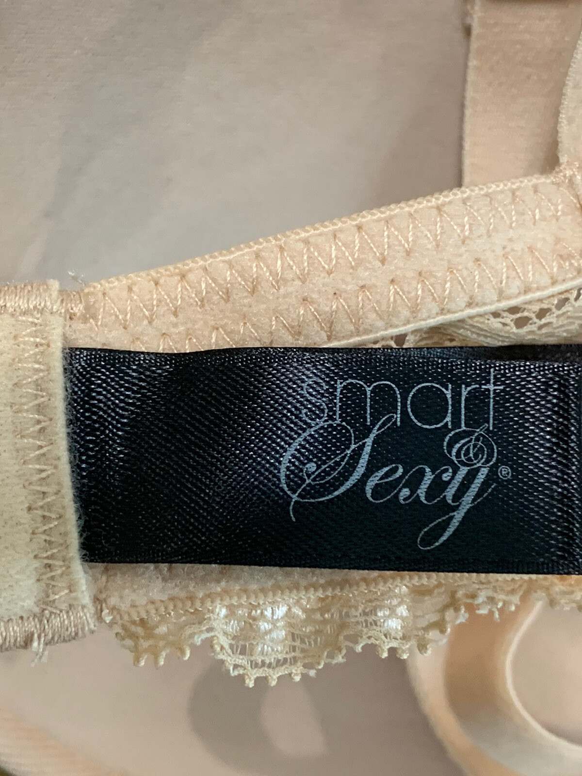 Smart & Sexy Push Up Bra Womens Size 34C Color Beige Add up to 2 Cup Sizes NWT