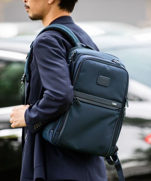 Tumi Alpha 3 Backpack Slim solutions Business Sports Nylon Green Outlet
