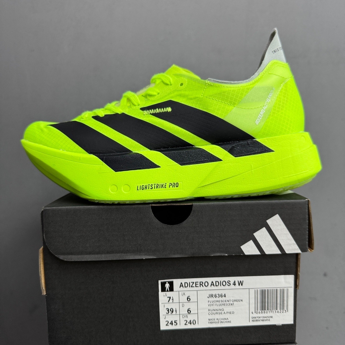 adidas Adizero Adios Pro 4 Running Shoes JR6364 Men’s Green