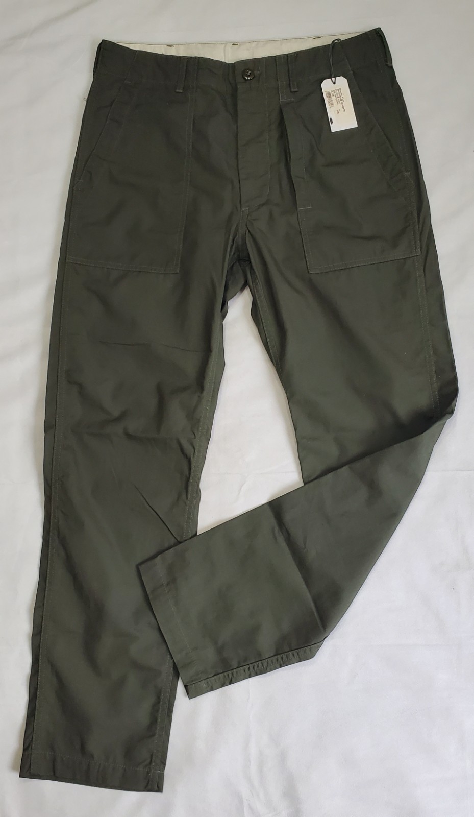 New Engineered Garments(S16-S6F03140)Fatigue Pant Color Olive Men Sz SM or 31×30