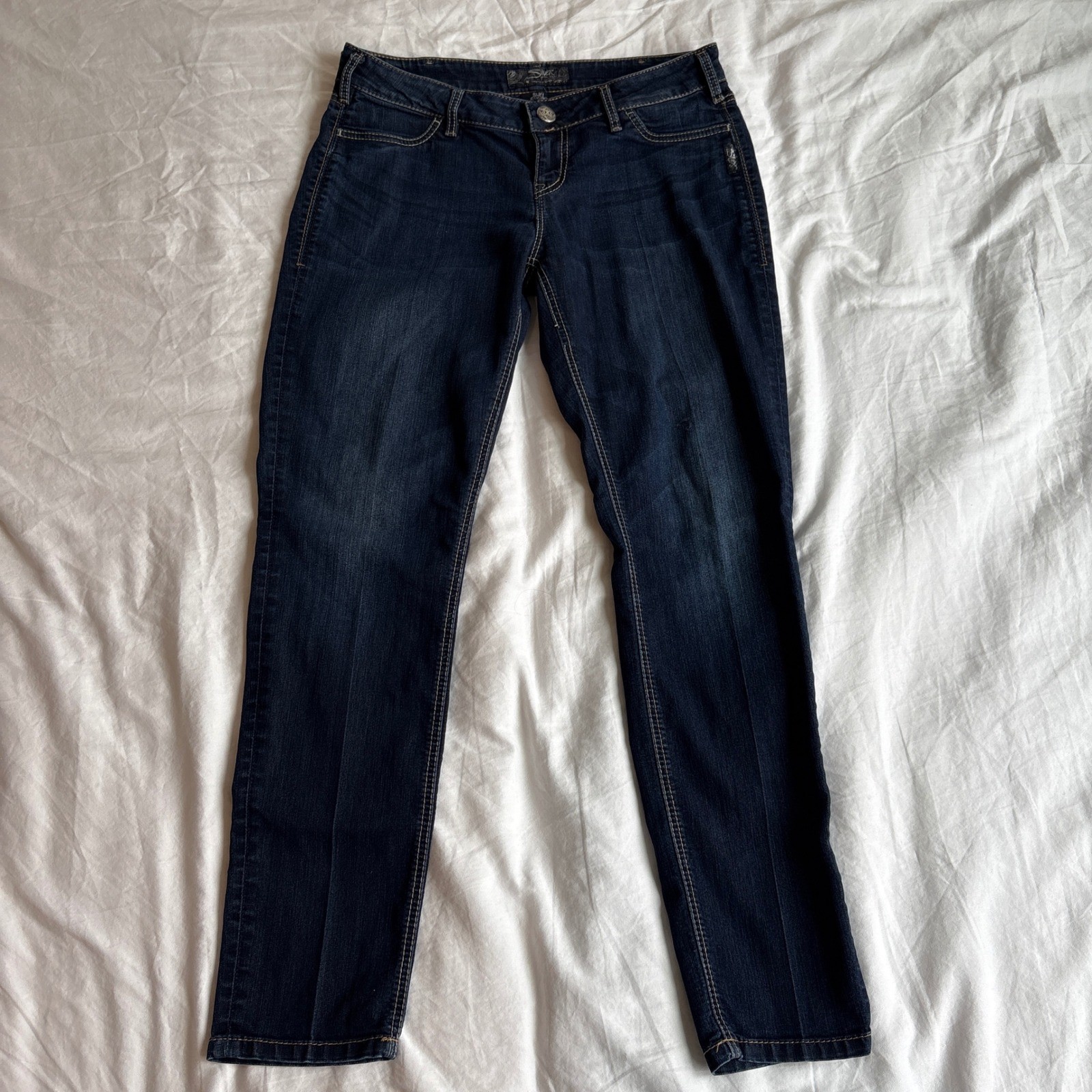 Silver Jeans Co Suki Jegging Dark Wash Skinny Denim Jeans Womens 30×30
