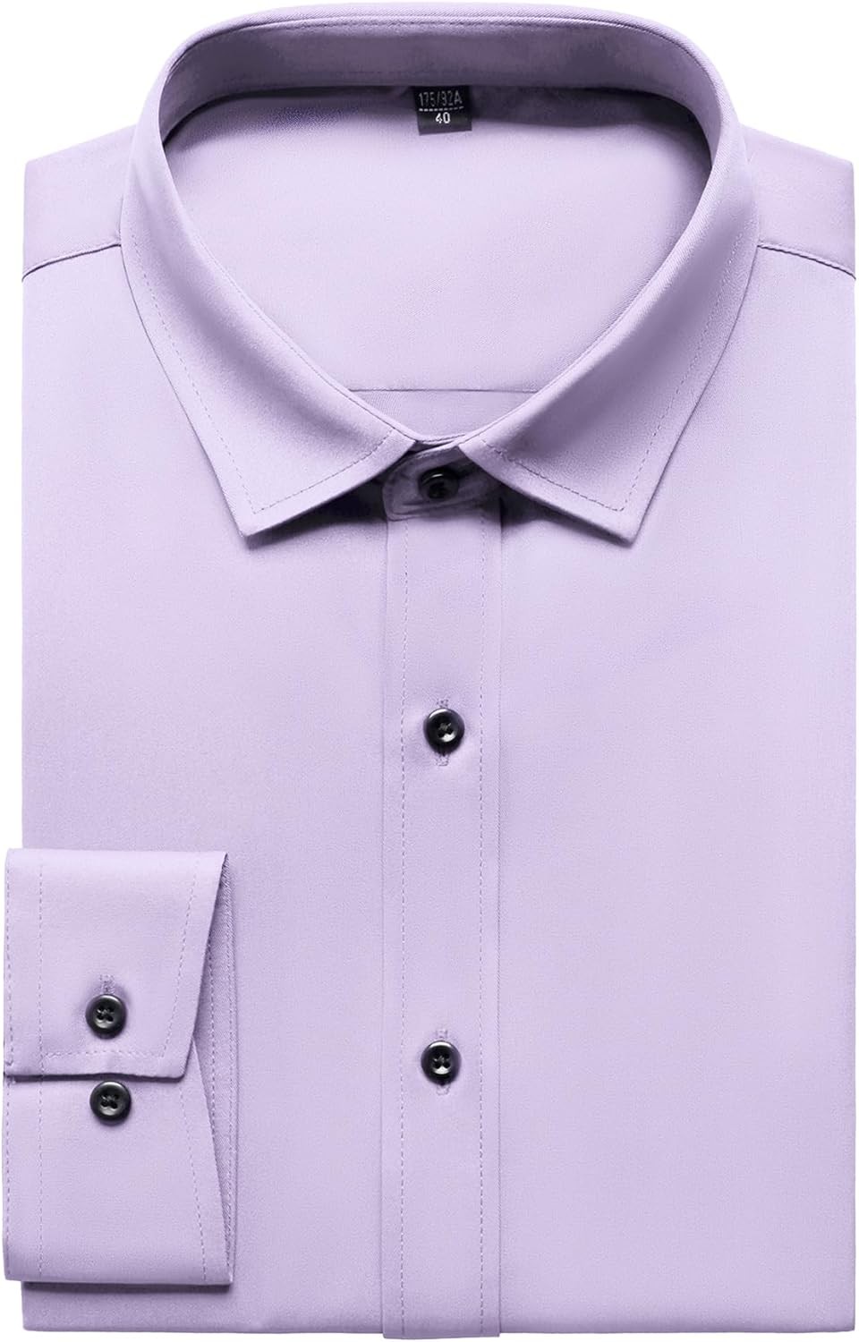 Men’s Wrinkle-Resistant Formal Stretch Dress Shirt, Button Down for Wedding