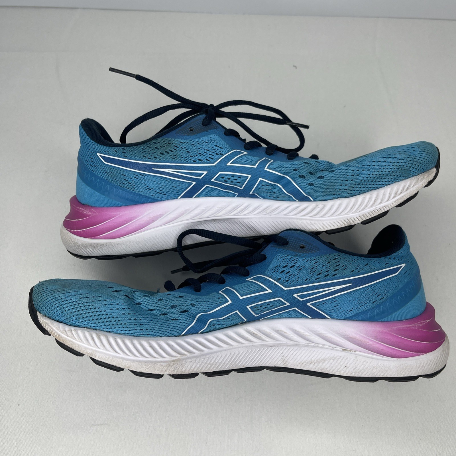 Asics Gel-Excite 8 Digital Aqua White Mesh Women Size 11 Running Sneakers Shoes.
