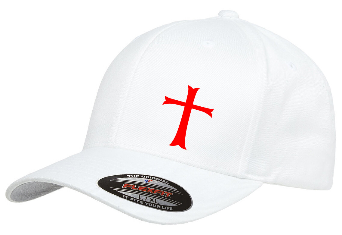 KNIGHTS TEMPLAR CROSS FLEXFIT 6277 HAT *FREE SHIPPING in BOX*