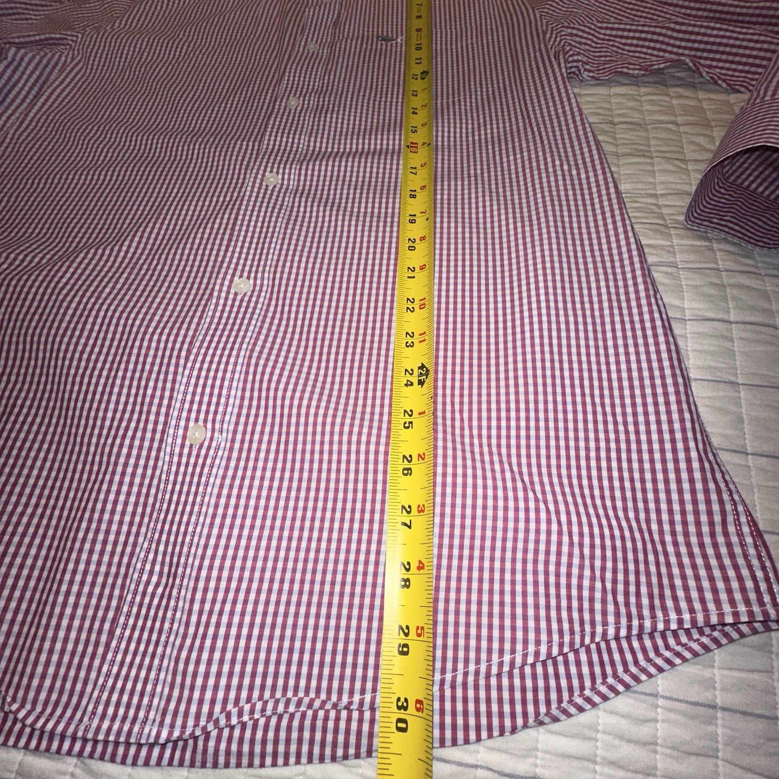Southern Lure Shirt Mens Medium Long Sleeve Gingham Checked
