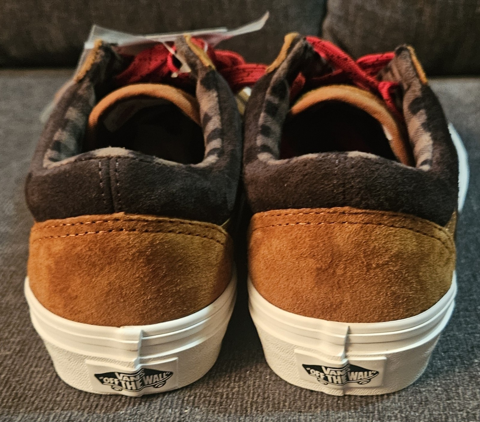 Vans Old Skool HEIQ Eco Dry Water Repellent Suede Brown Tan Men 6.5 Women 8 NWOB