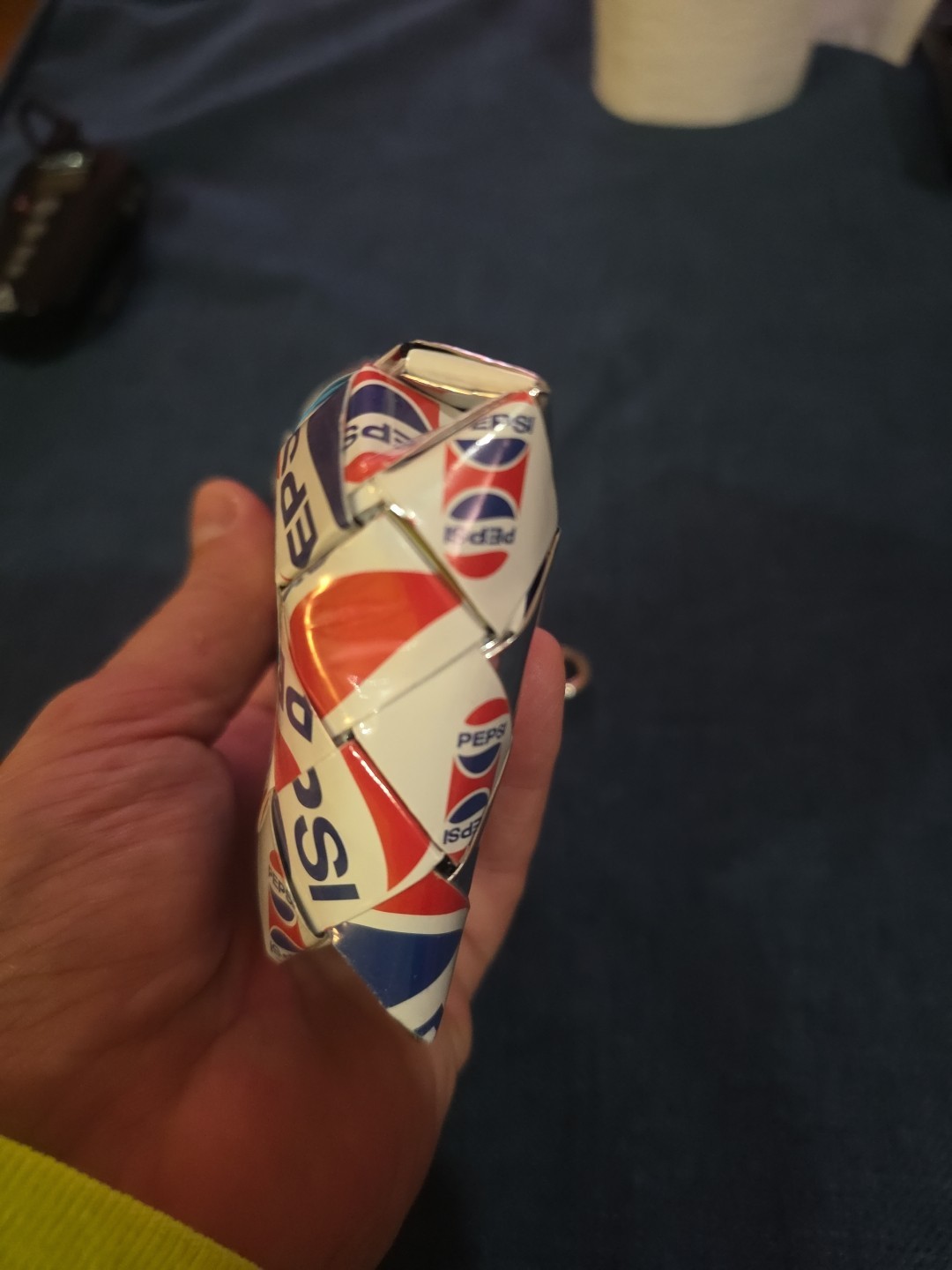 Pepsi Branded NAHUI OLLIN Candy Wrapper Coin Purse Red White Blue handmade Small