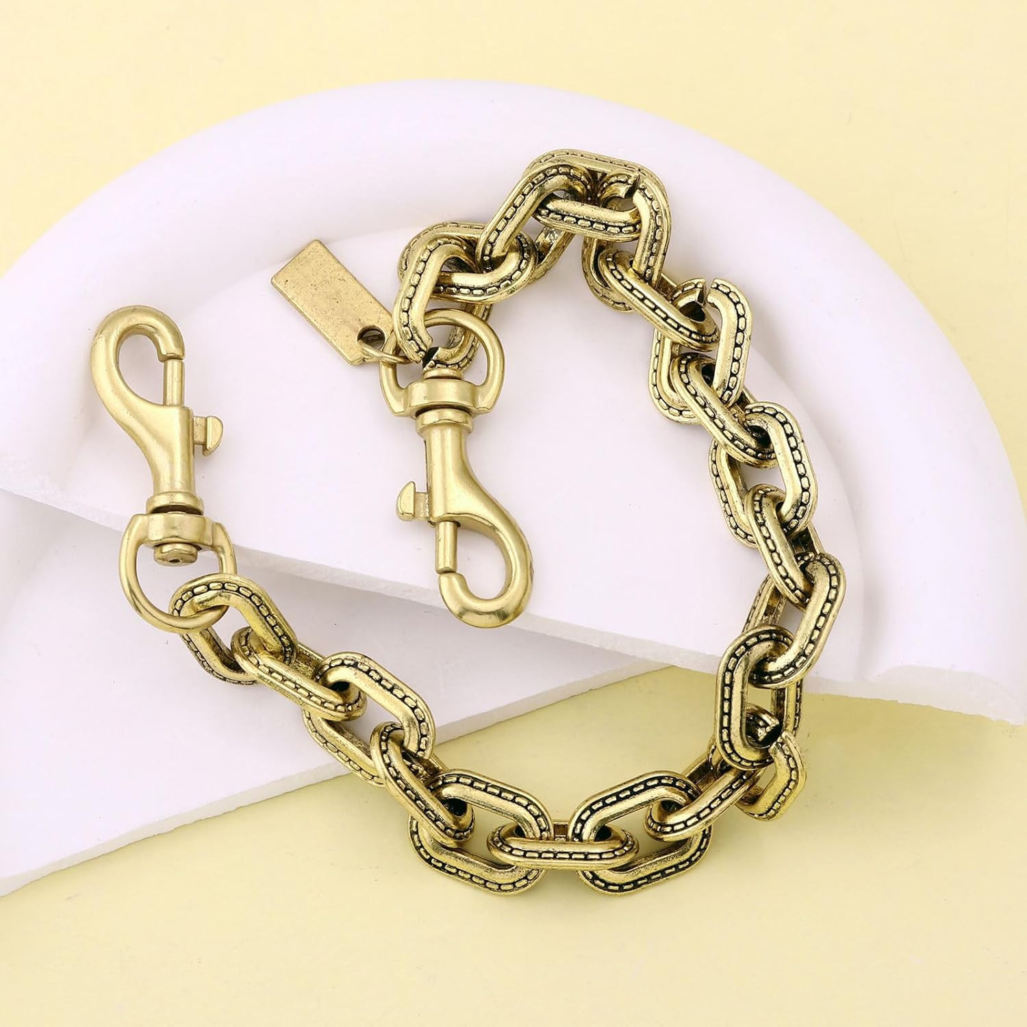 Bag Purse Charms Extender Chain – Chunky Gold/Silver Chain Strap for Handbags –