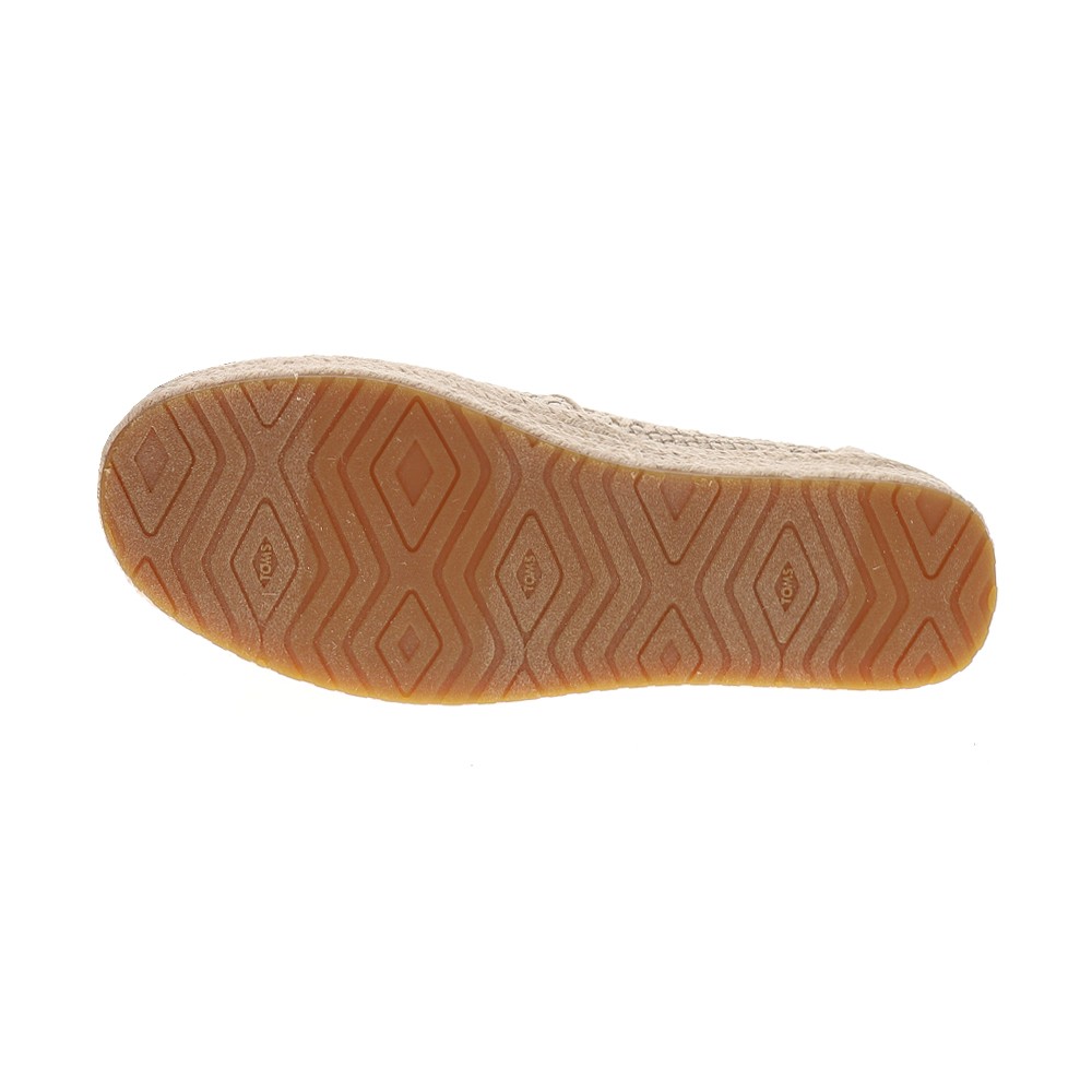 TOMS Valencia Platform Espadrille Womens Gold Flats Casual 10021921T-710