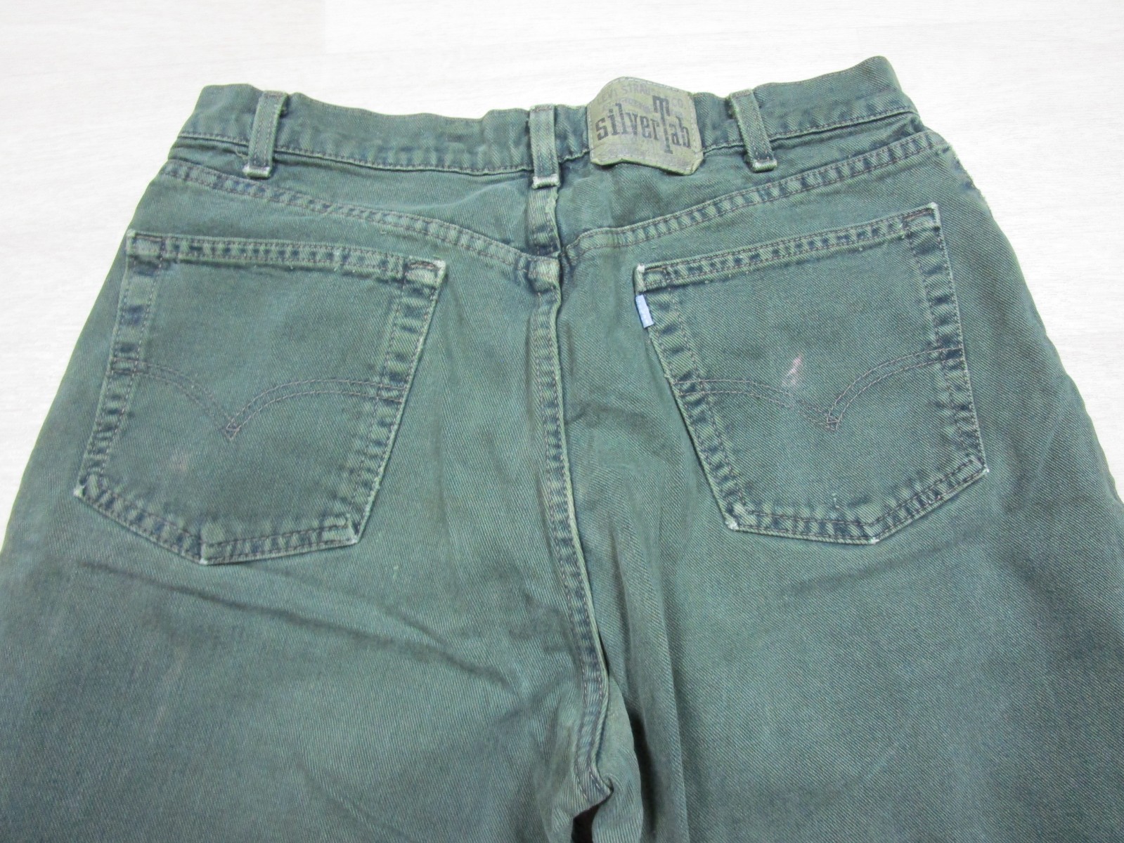 Vintage Levis SilverTab Baggy Green Jeans Men’s 32×29.5 Purple Label USA 90s