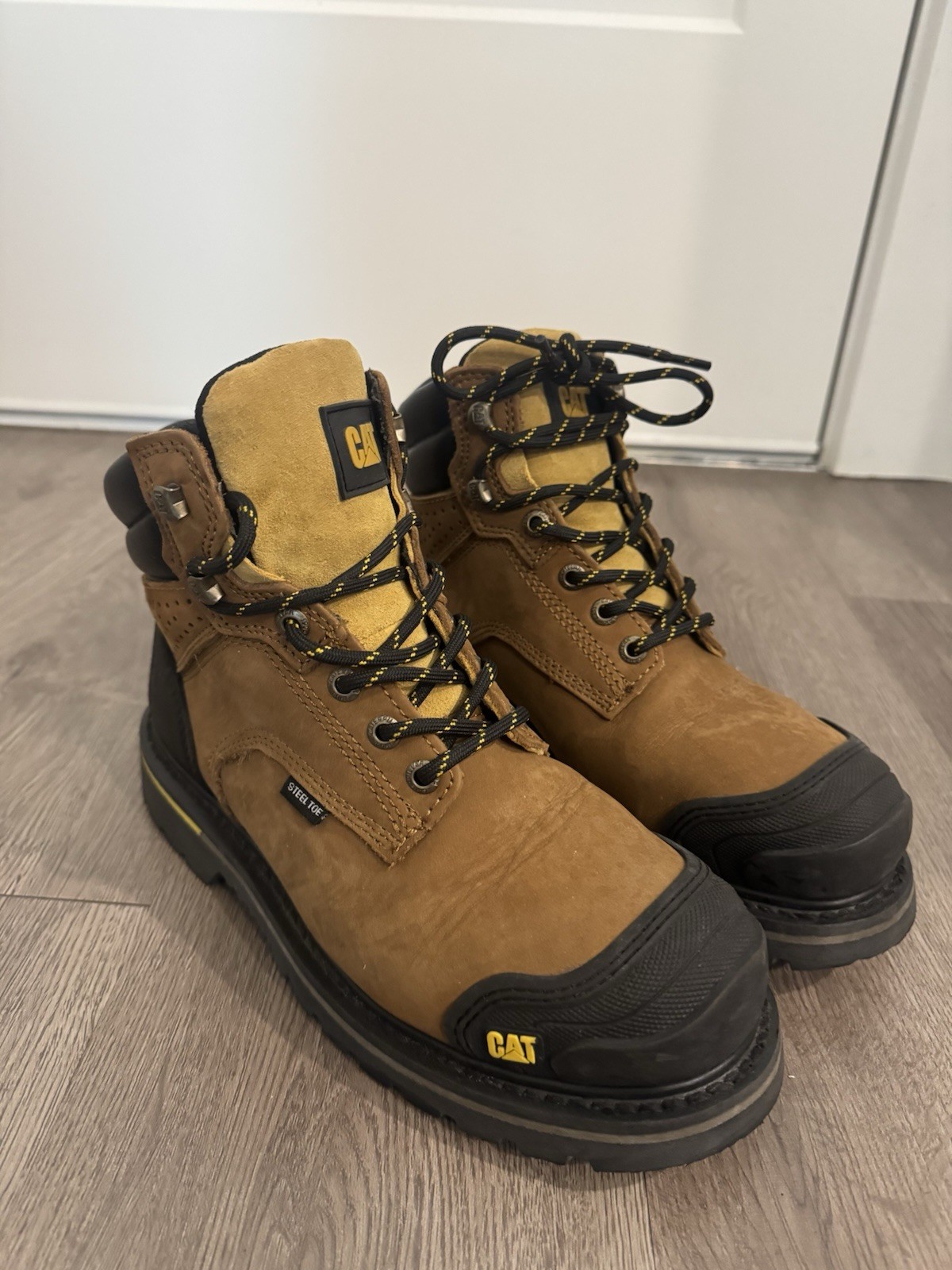 Caterpillar Cat Exposition 6″ Steel Toe Safety Work Boots Men, 8 US