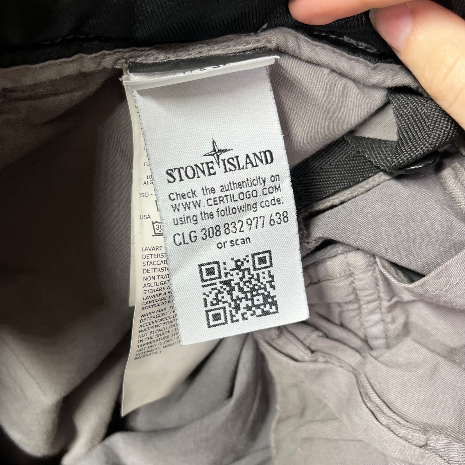 Stone Island Type SL Cargo Pants Men’s Gray Pockets Slim Fit Utility – 33X31