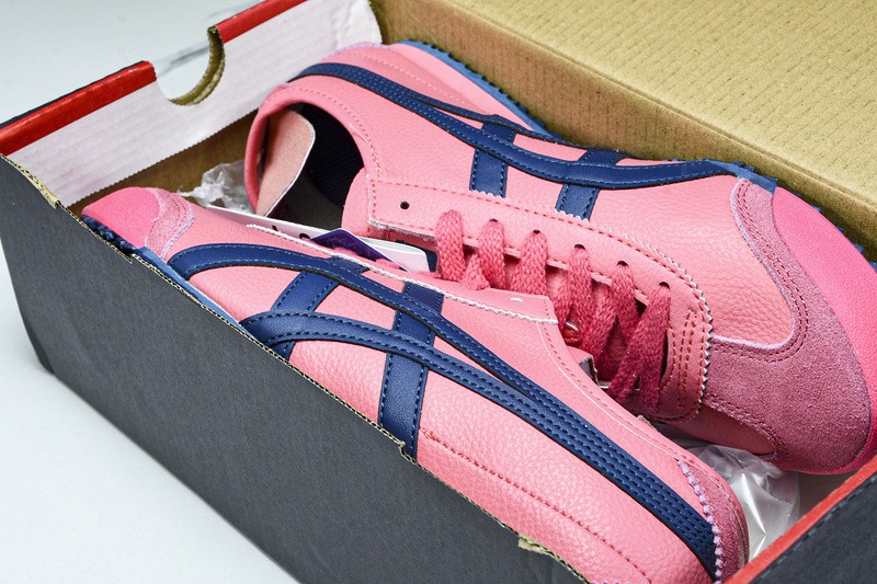 Onits*ka Tiger Mexico 66 Pink Cameo Mako Blue 1183B771-700 Unisex Size 4-11