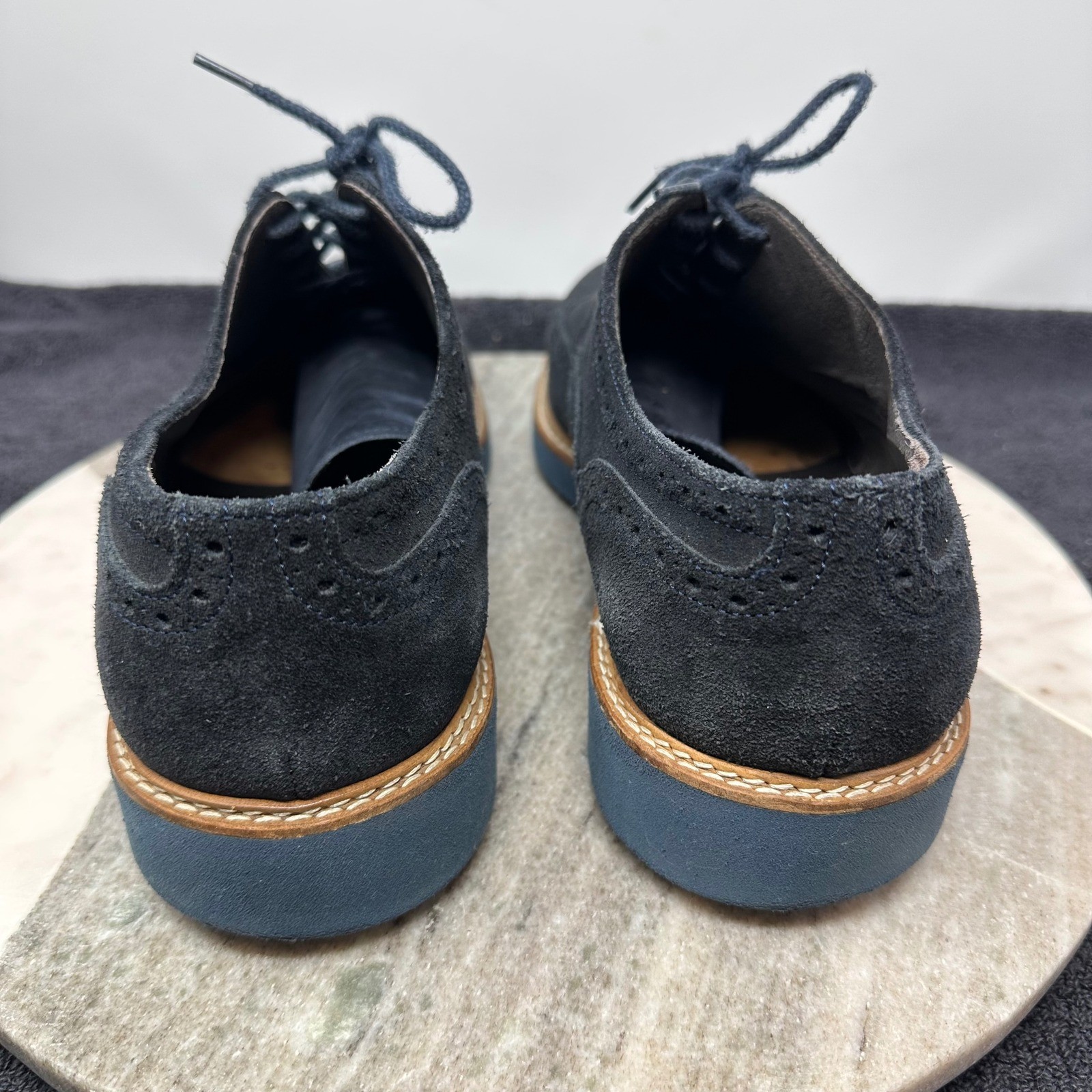 To Boot New York Adam Derrick Suede Wingtip Oxford Shoes Mens 11.5 Made in Italy