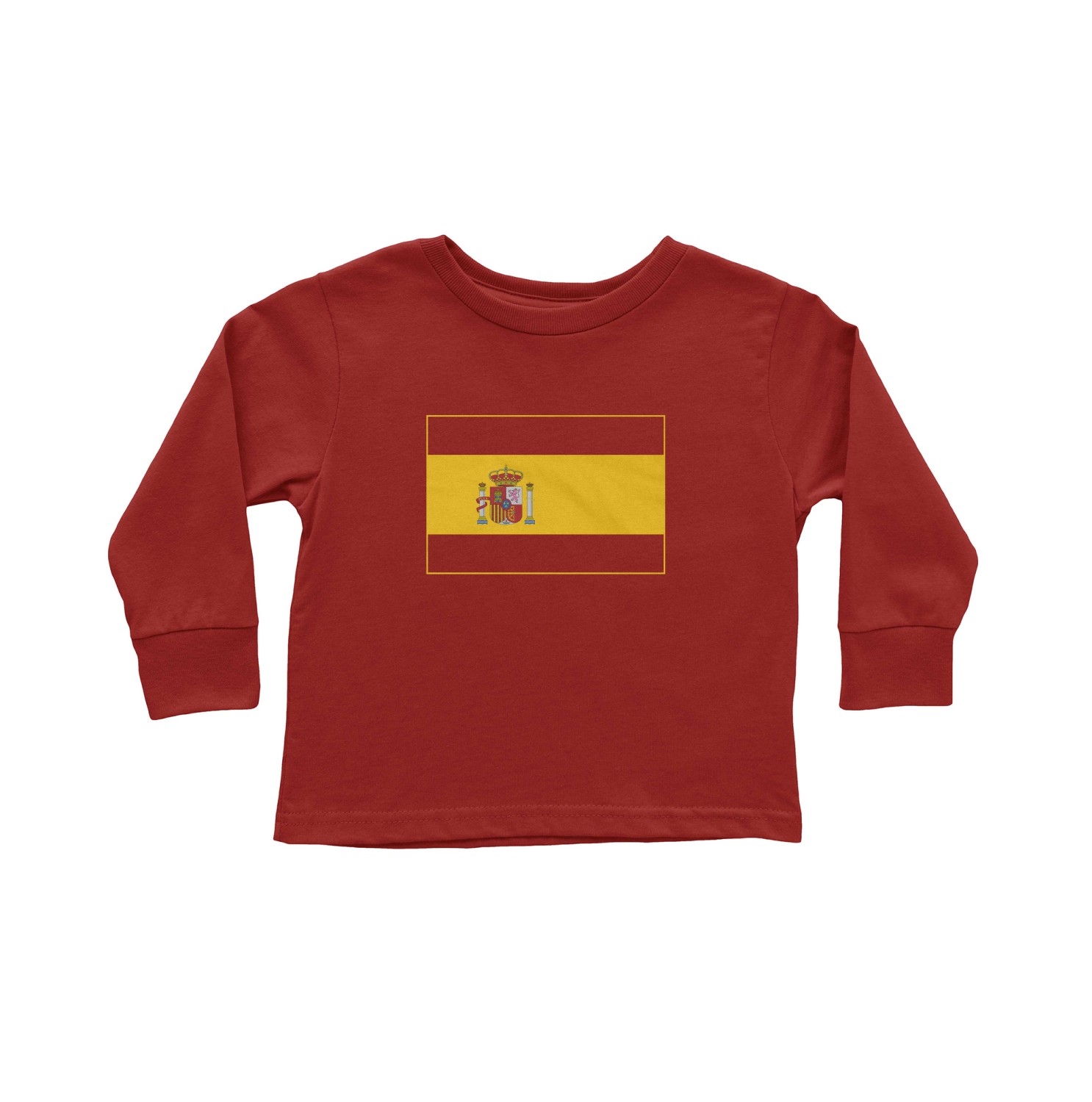 Spain Soccer Pride Ferran 7 Two-Sided Tribute Toddler Long Sleeve TShirt