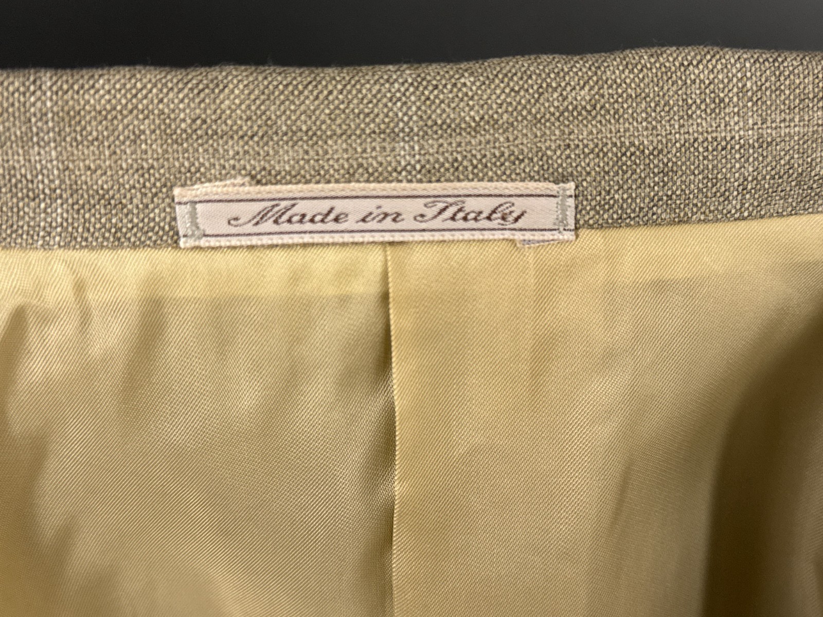 Corneliani Linea Sartoria Blazer EU58R UK48R Super 140s Beige Check Wool Jacket