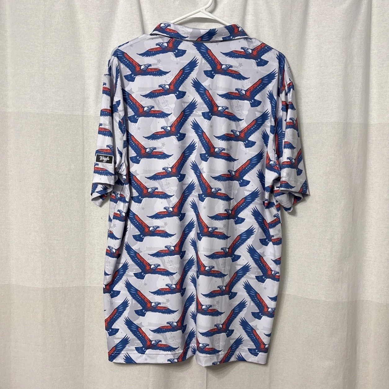 Liberty Waggle Performance Golf Polo Men’s XL Athletic Fit NEW NWT Eagle Print