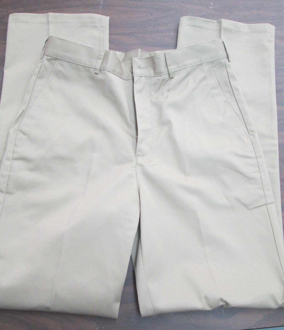 Men Pants khaki tan chino 28 32 34 36 38 40 42 46 52 54 flat Edwards 2577 NEW