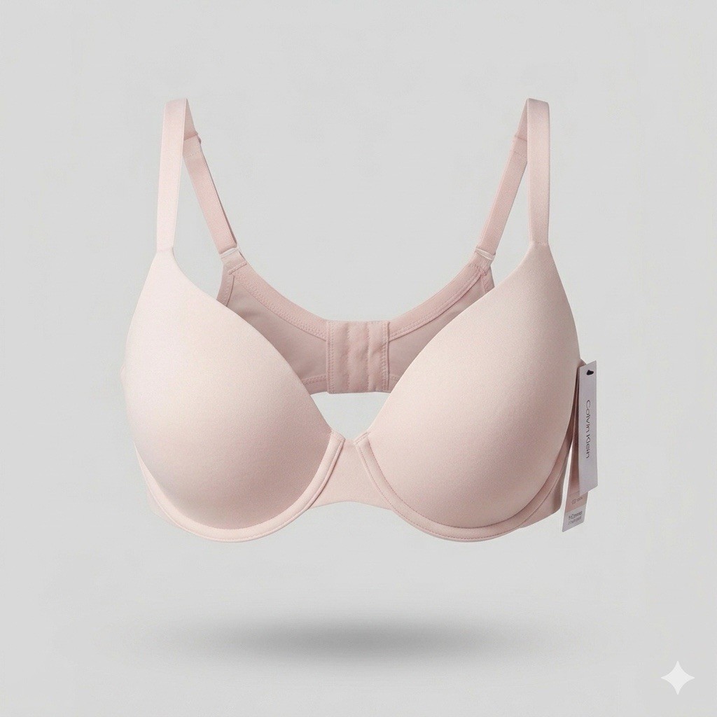 Calvin Klein Perfectly Fit Full Coverage Underwire Bra Lightly Lined NWT Pink
