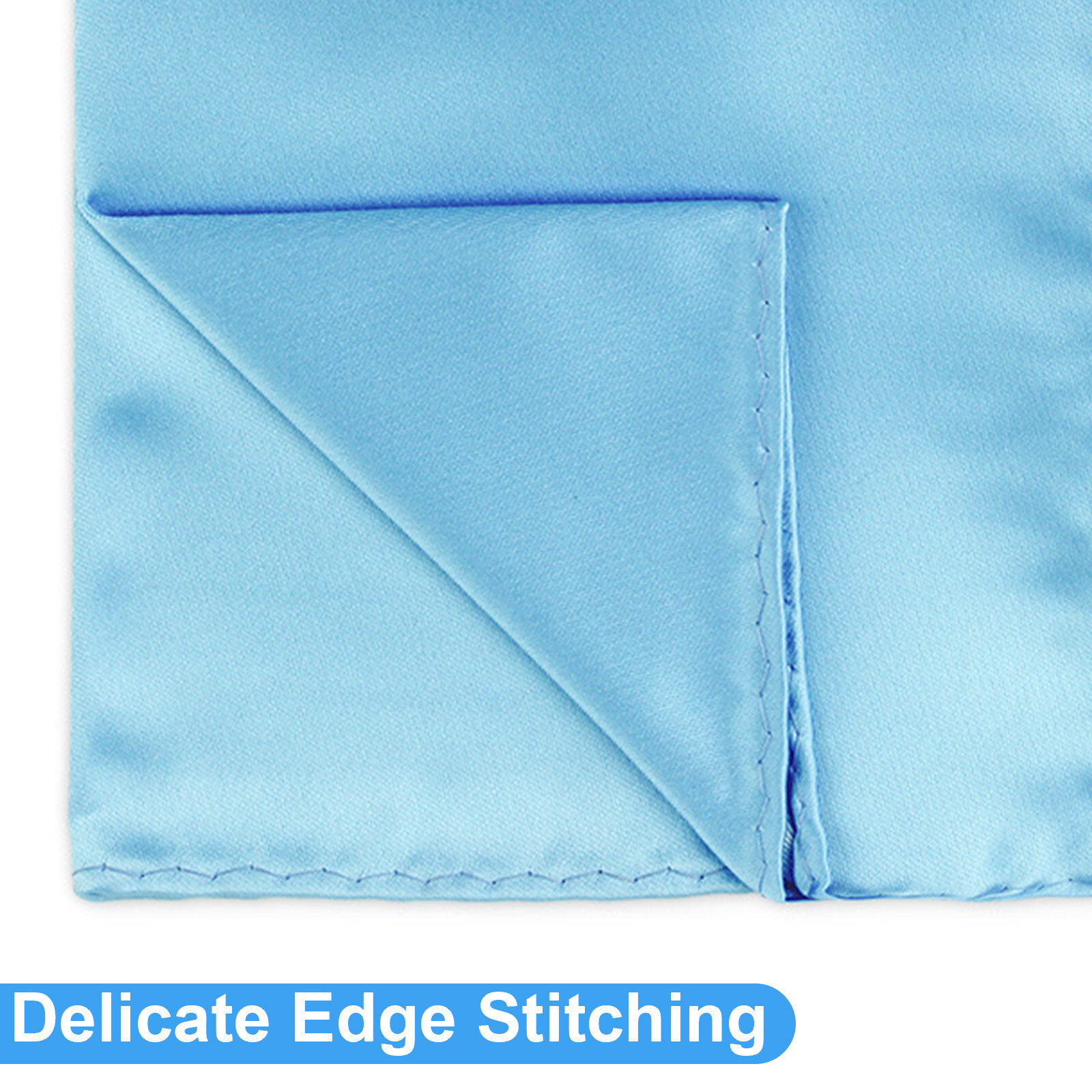 30pcs Men Silk Satin Pocket Square Handkerchief Plain Solid Color Wedding Party