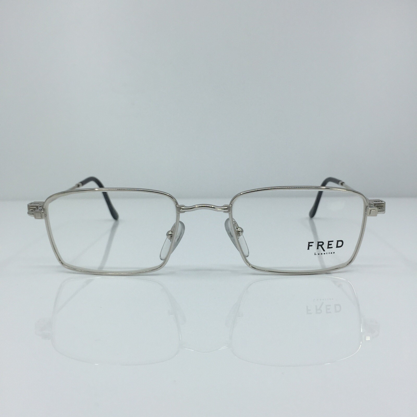 New Authentic Vintage FRED Lunettes Tropique Eyeglasses C. 002 Platine 53-20mm