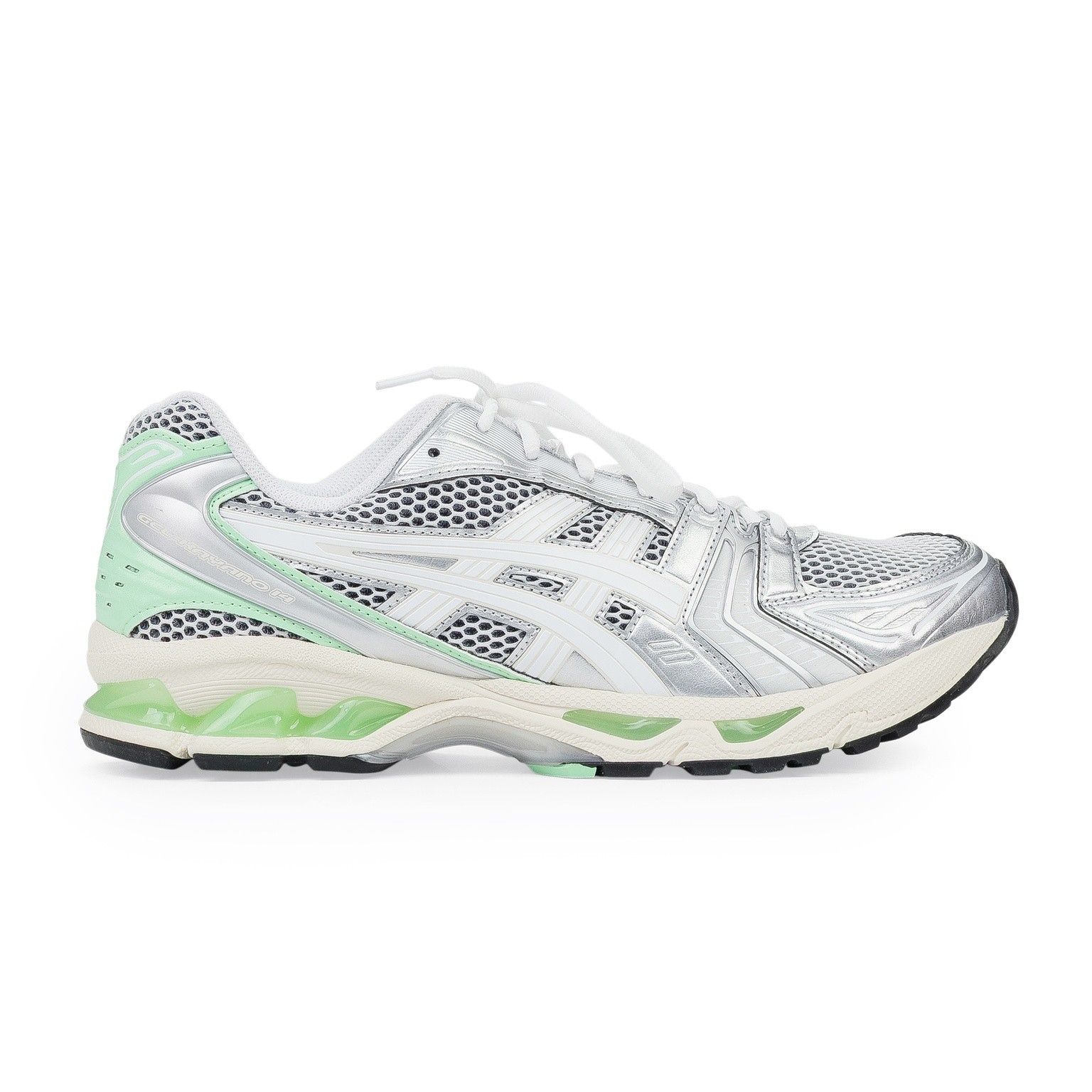 NIB ASICS WHITE/GREEN GEL-KAYANO 14 SNEAKERS SIZE 10.5 $150