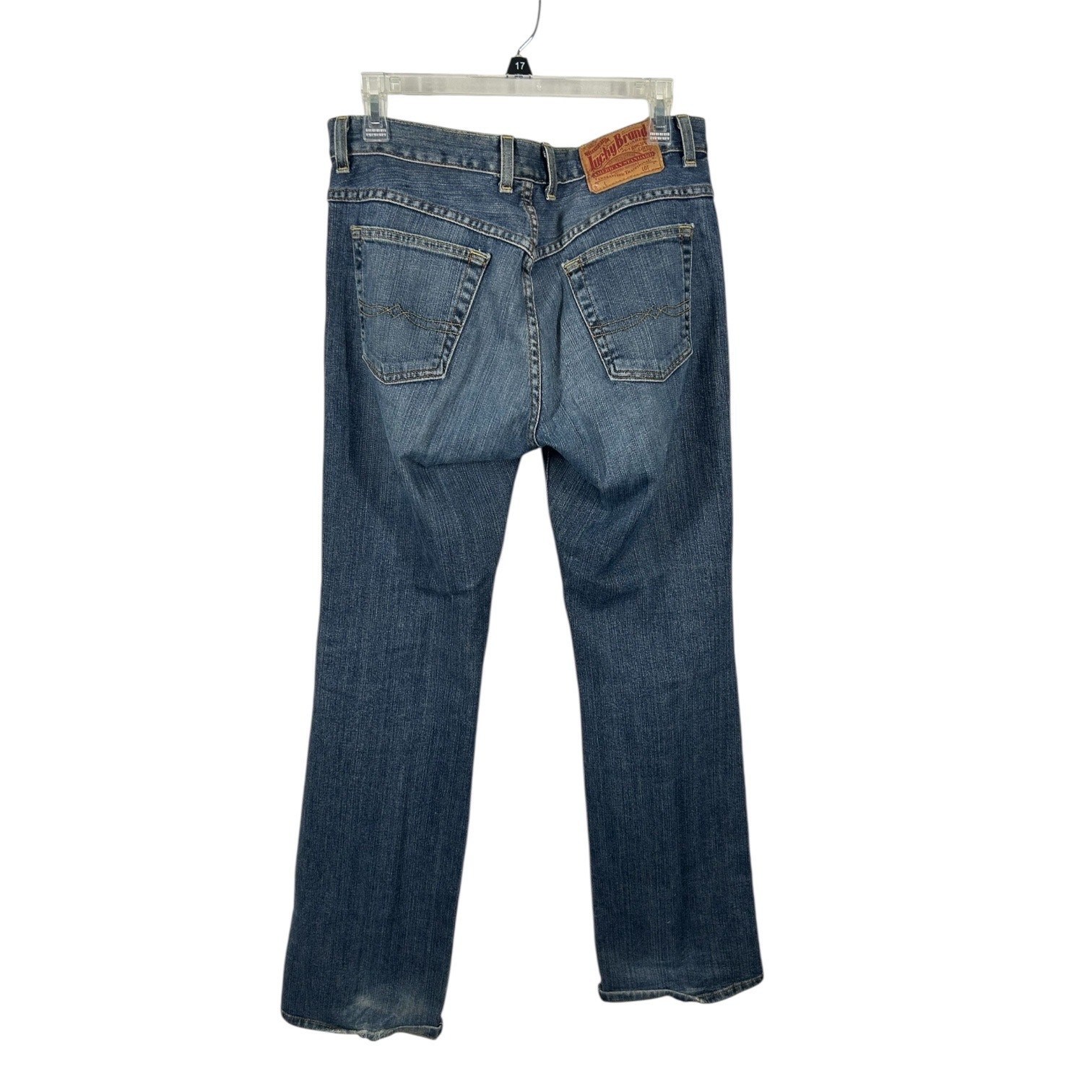Lucky Brand Easy Rider Womens 6 28 Button Fly Straight Leg Jeans 32.5 Inseam