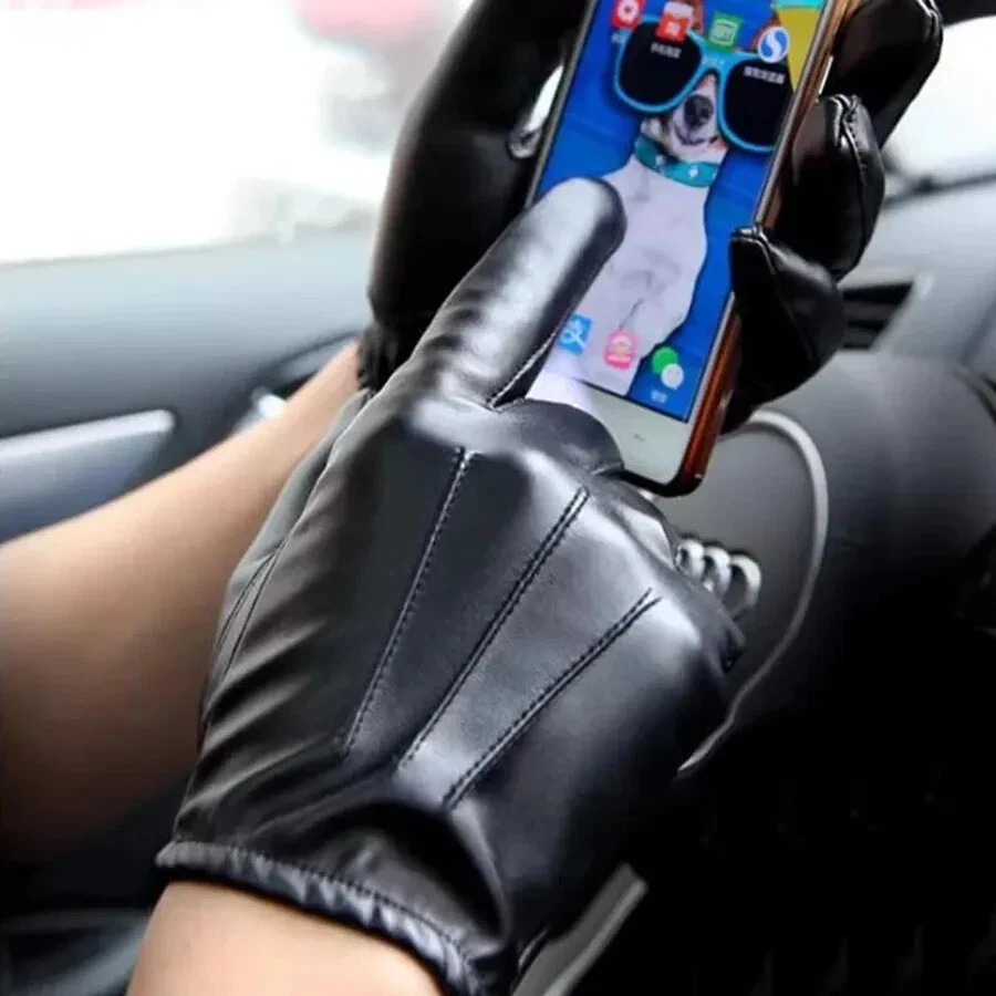 Driving Gloves Police Force Anti Slash Fire Resistant Leather Made With Kevlar