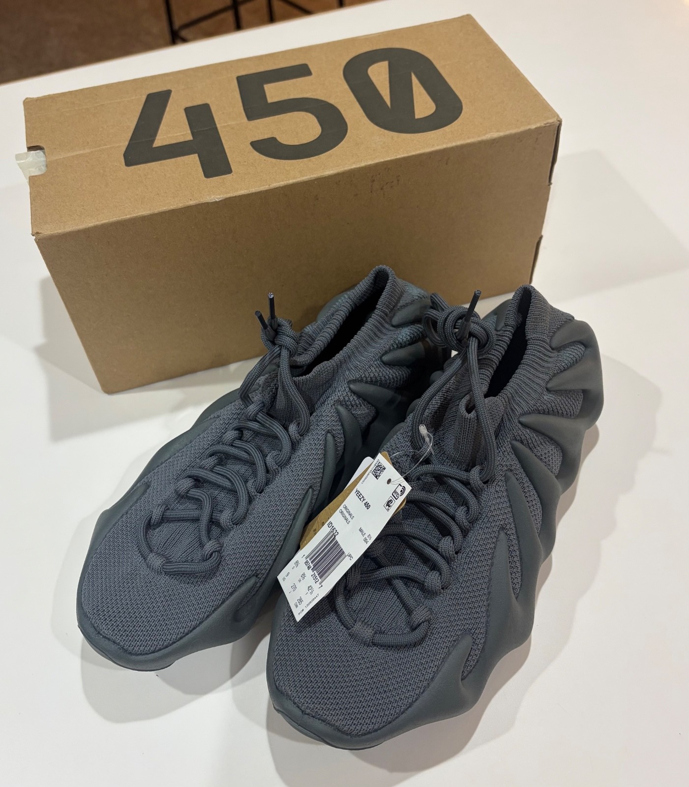 adidas Yeezy 450 Stone Teal ID1632 Size 9 New With Box Made in Germany