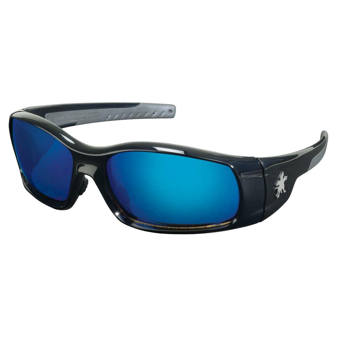 SWAGGER Blue Mirror Safety Glasses Work Sport Eyewear UV Sunglasses ANSI Z87+