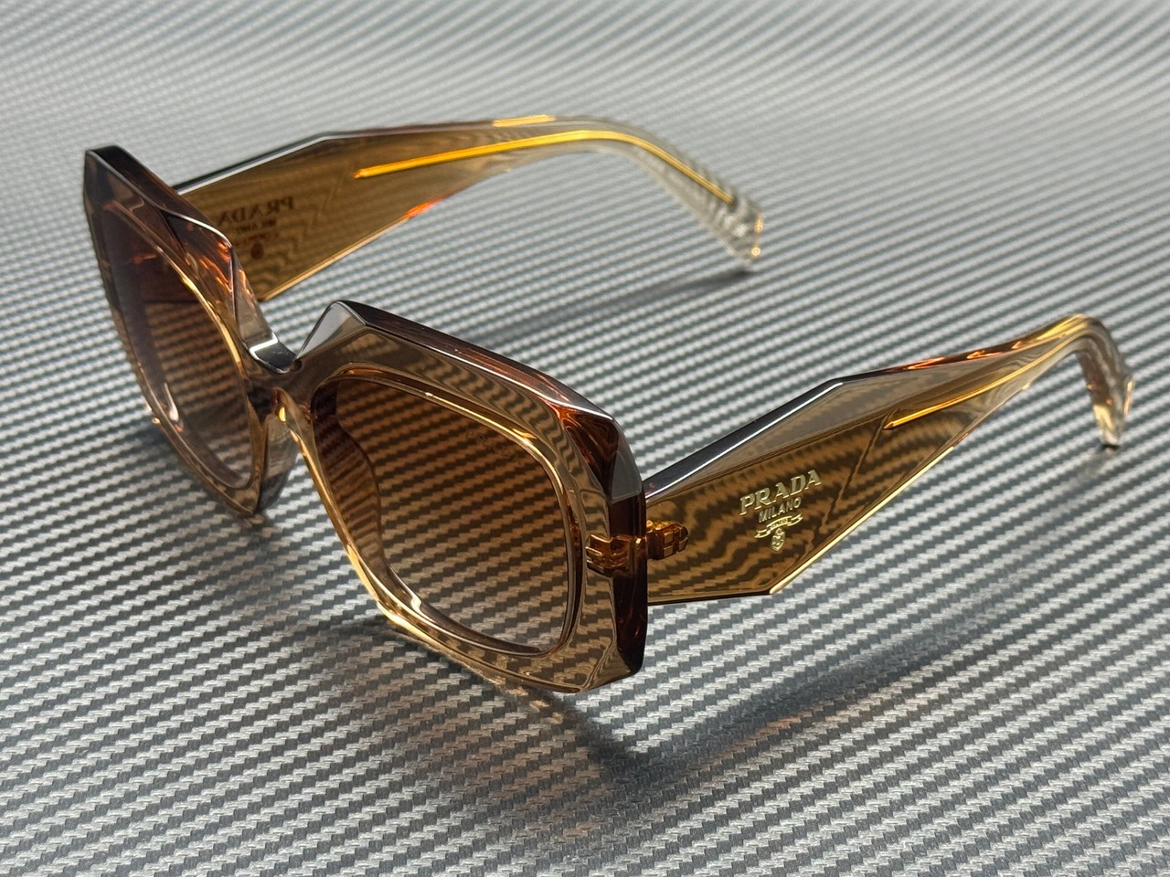 PRADA PR B23S 28E50S Chocolate Brown Gradient Women’s 54 mm Sunglasses