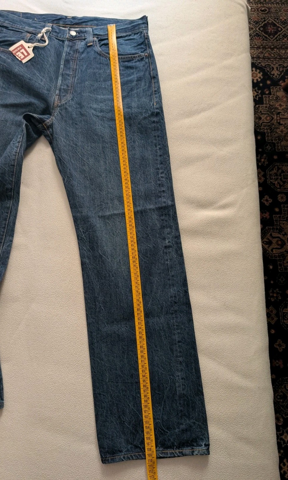 Levi’s 501xx Big E 1947 W36 L32 LVC Men Denim Selvedge Japan Blue Cotton Rivets