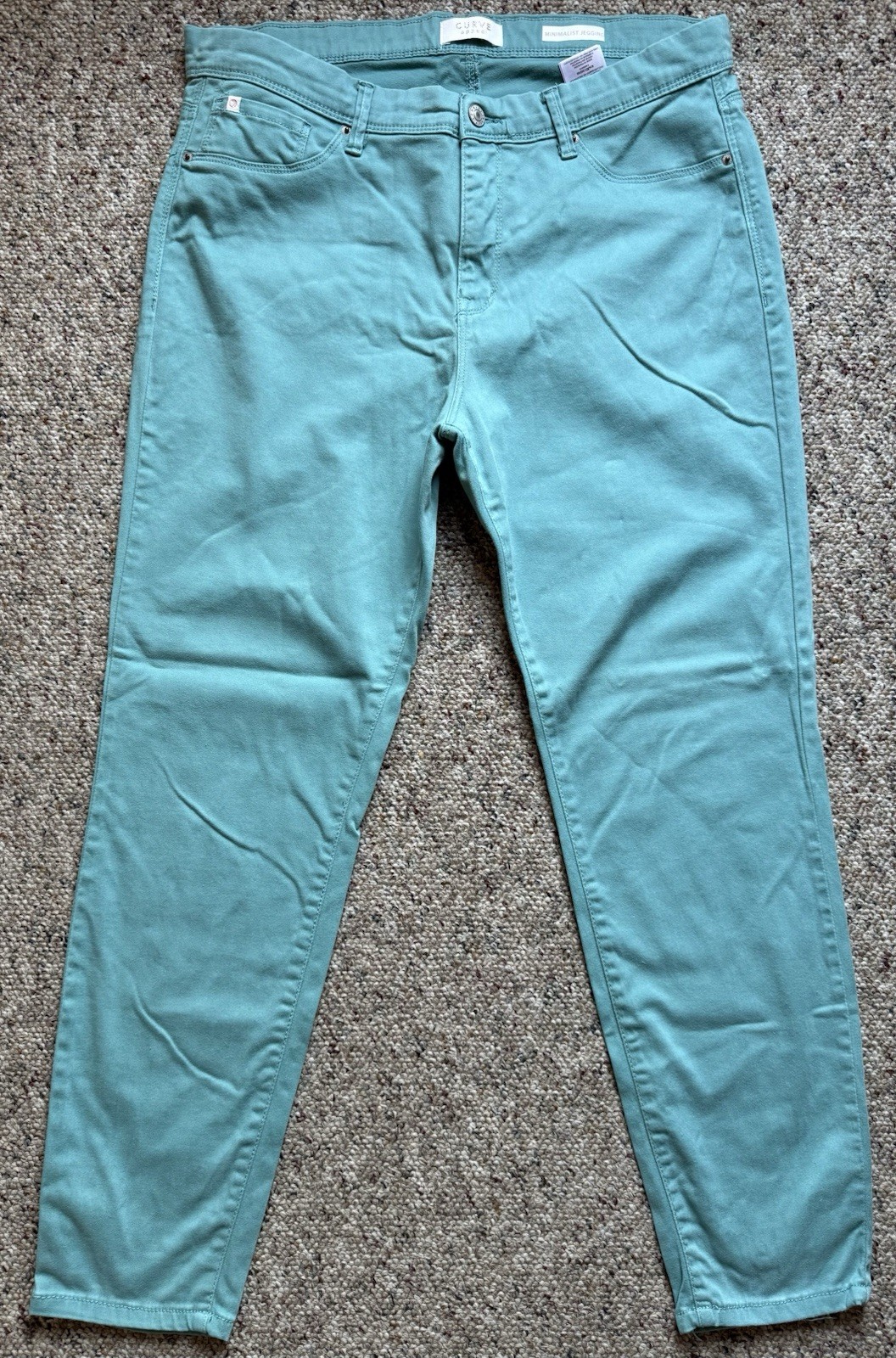 Curve Appeal Minimalist Jegging Women’s Size 12 / 31 Teal Skinny Crop Jeans